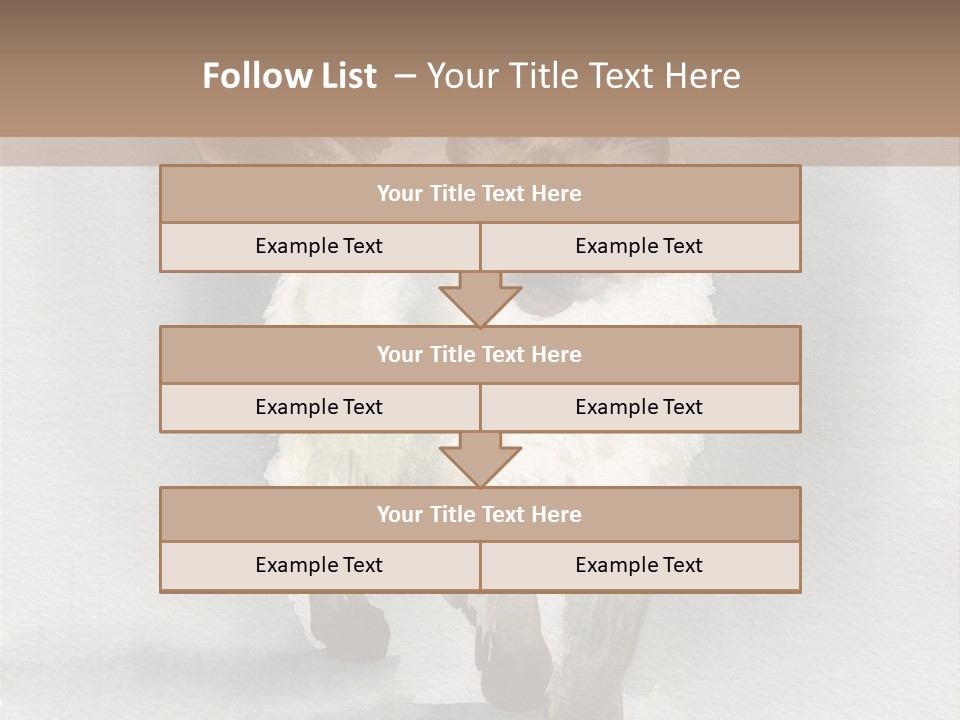 Sitting Art Shape PowerPoint Template