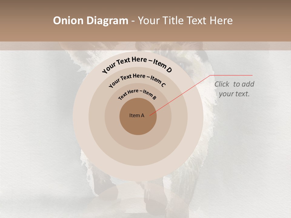 Sitting Art Shape PowerPoint Template