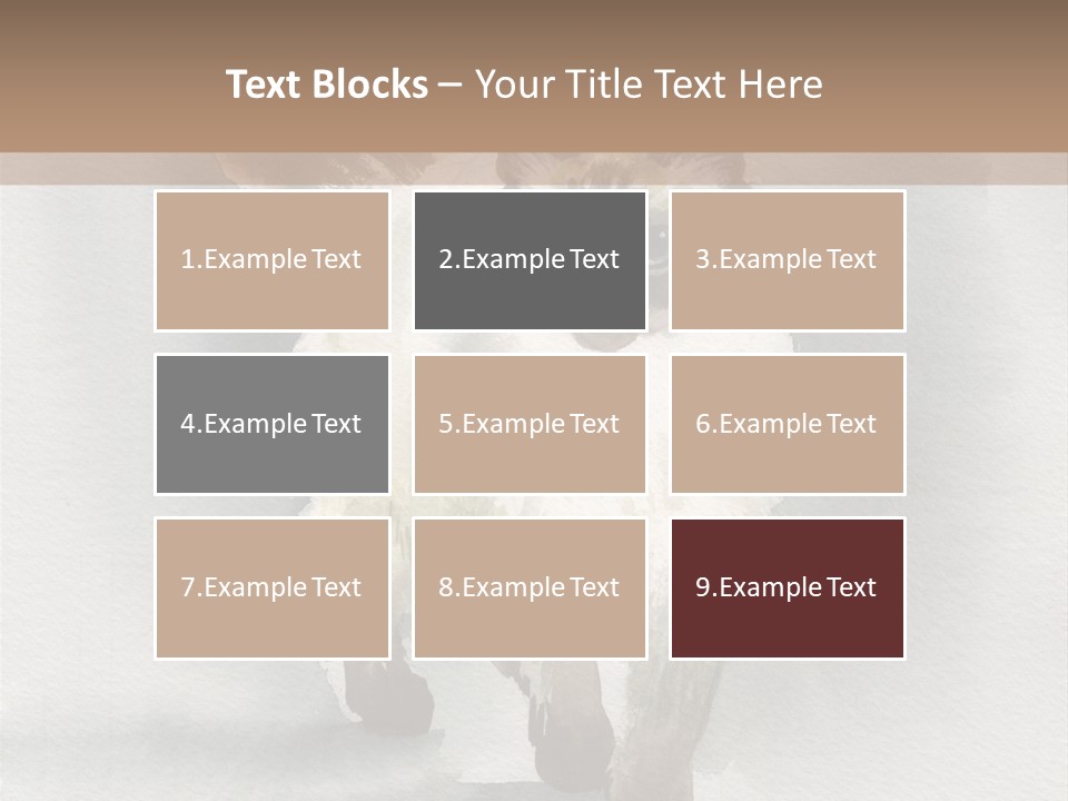 Sitting Art Shape PowerPoint Template