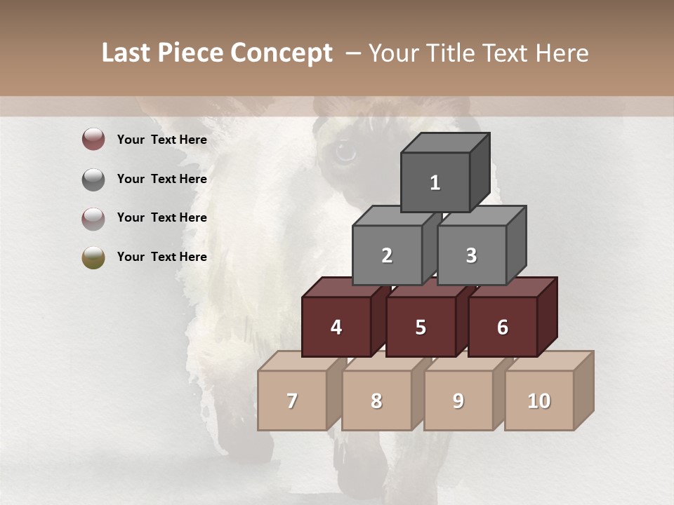 Sitting Art Shape PowerPoint Template