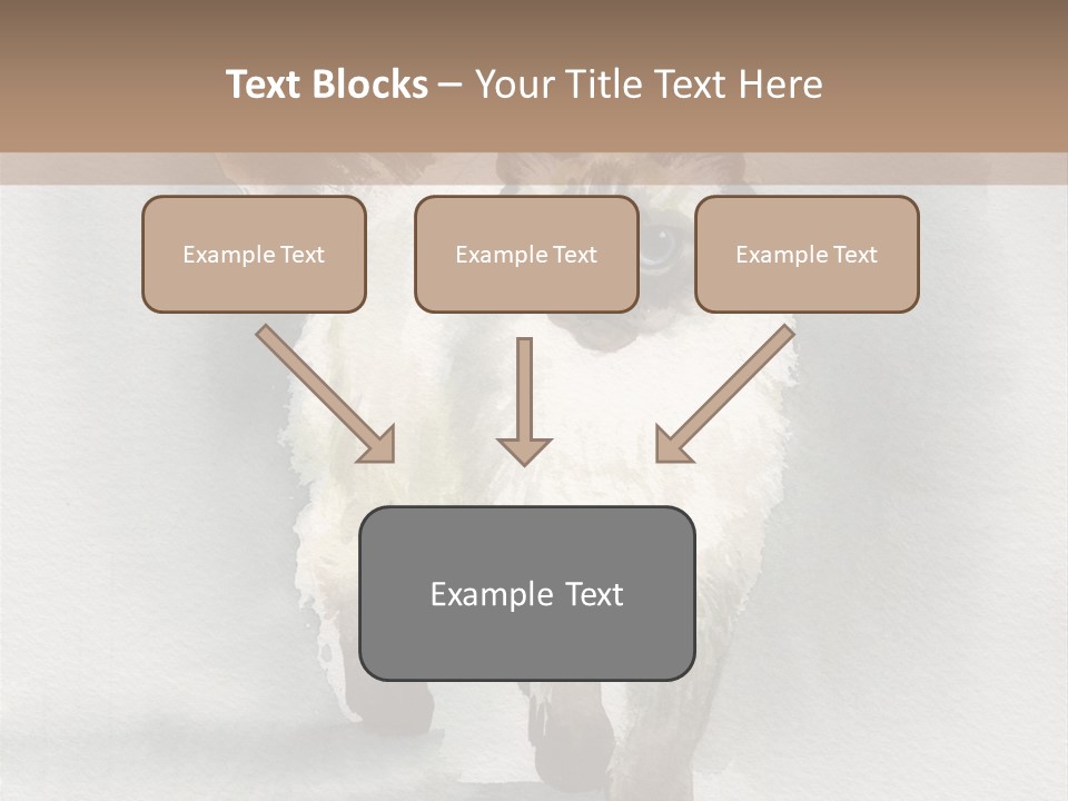 Sitting Art Shape PowerPoint Template