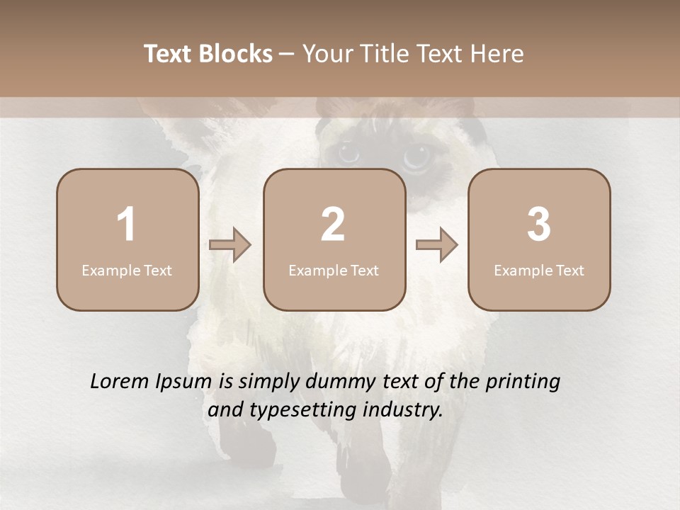 Sitting Art Shape PowerPoint Template