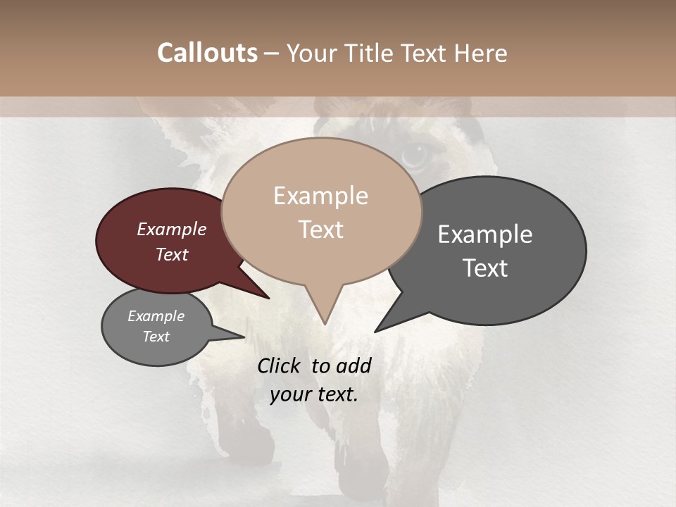 Sitting Art Shape PowerPoint Template