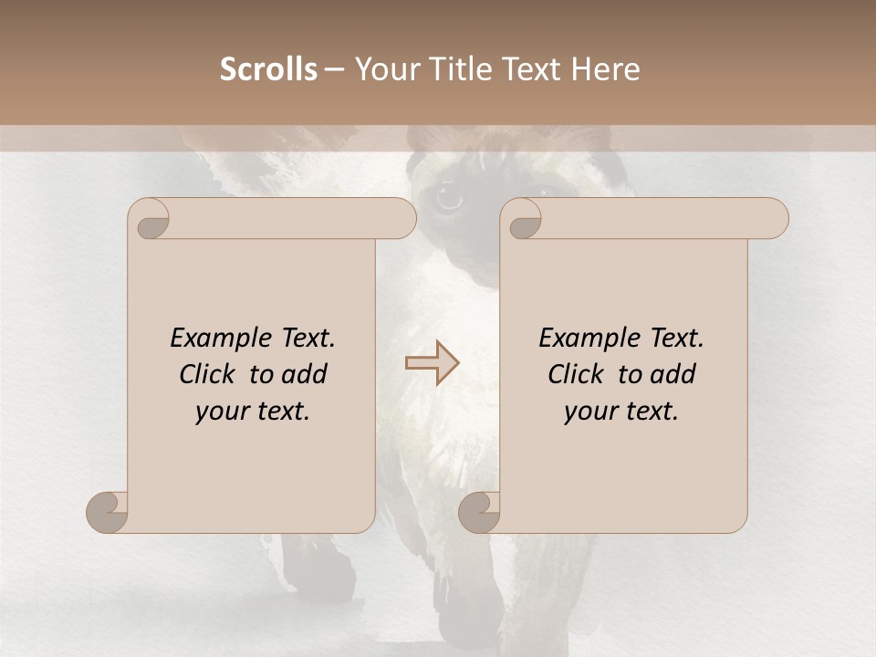 Sitting Art Shape PowerPoint Template