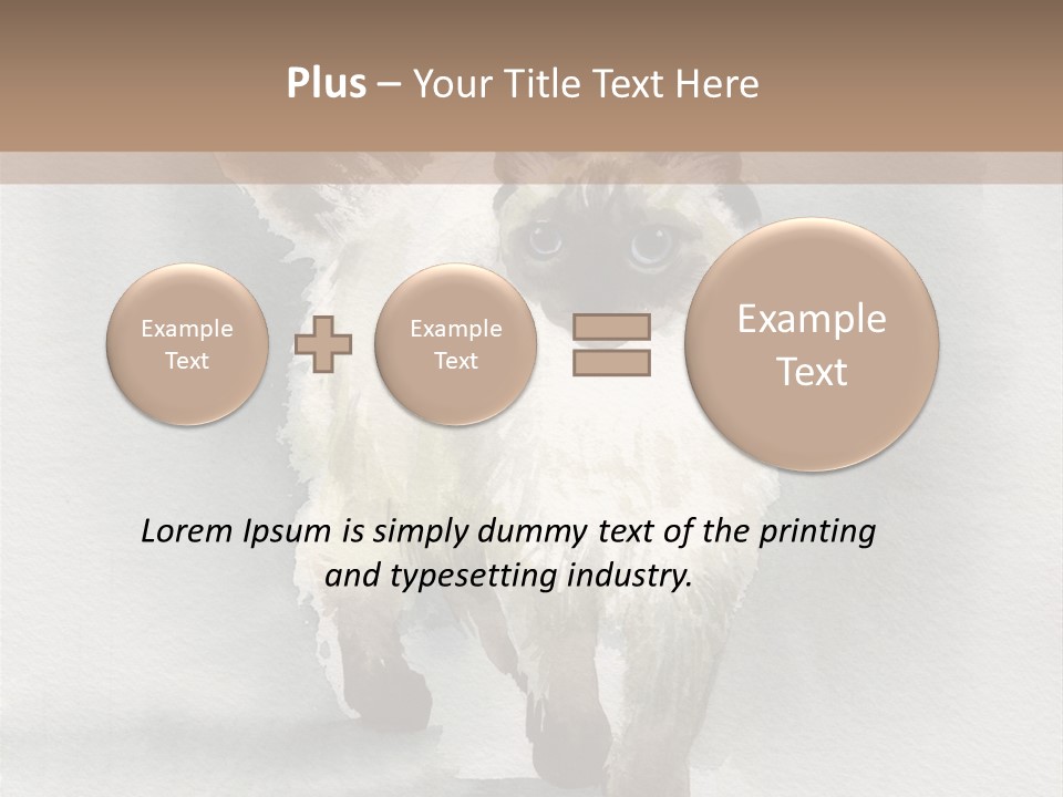 Sitting Art Shape PowerPoint Template