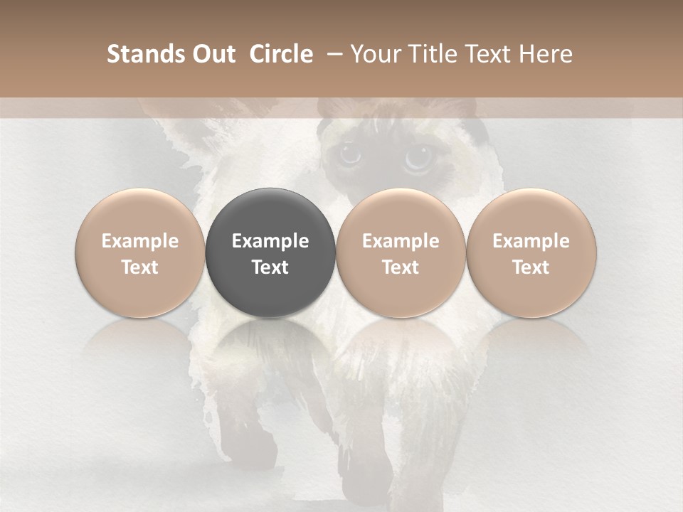 Sitting Art Shape PowerPoint Template