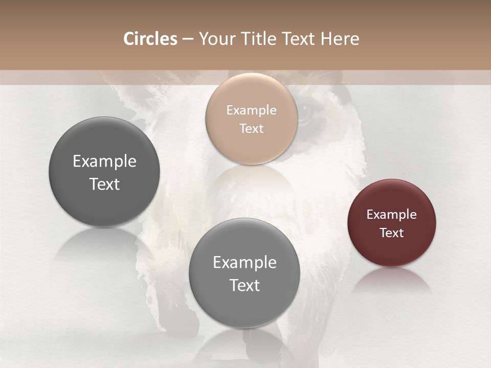 Sitting Art Shape PowerPoint Template