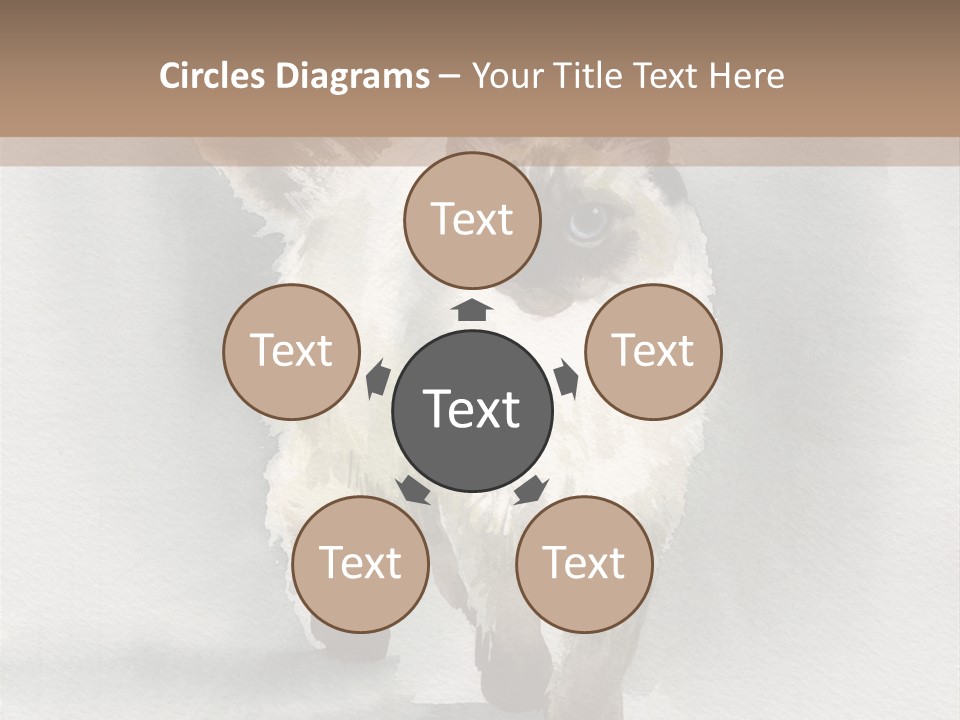 Sitting Art Shape PowerPoint Template