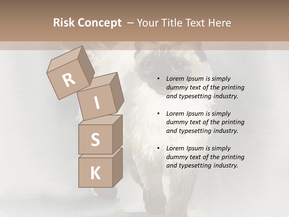 Sitting Art Shape PowerPoint Template