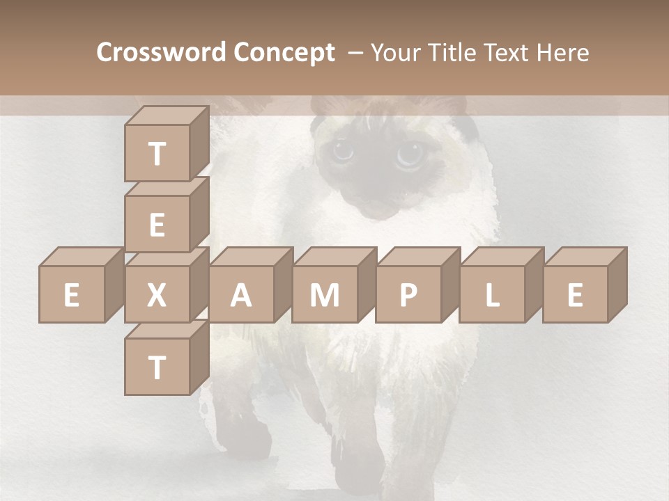 Sitting Art Shape PowerPoint Template