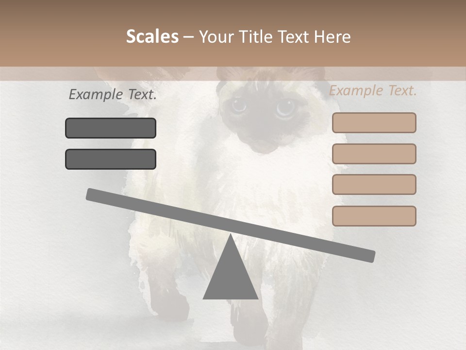 Sitting Art Shape PowerPoint Template