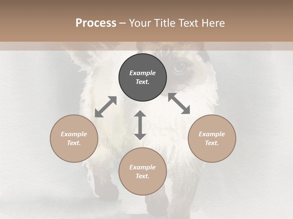 Sitting Art Shape PowerPoint Template