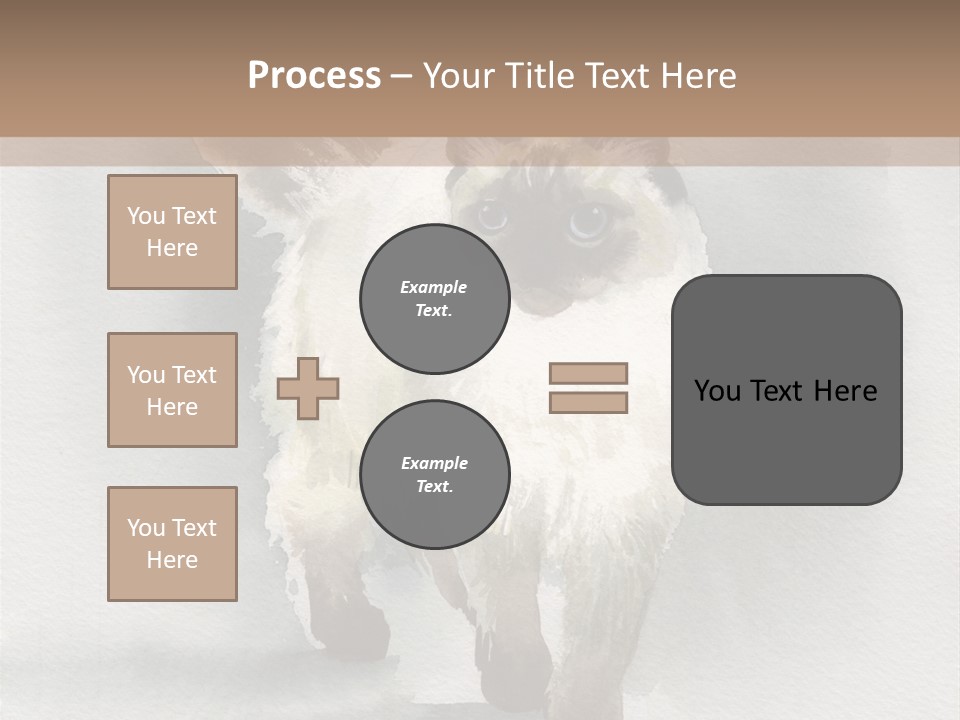 Sitting Art Shape PowerPoint Template
