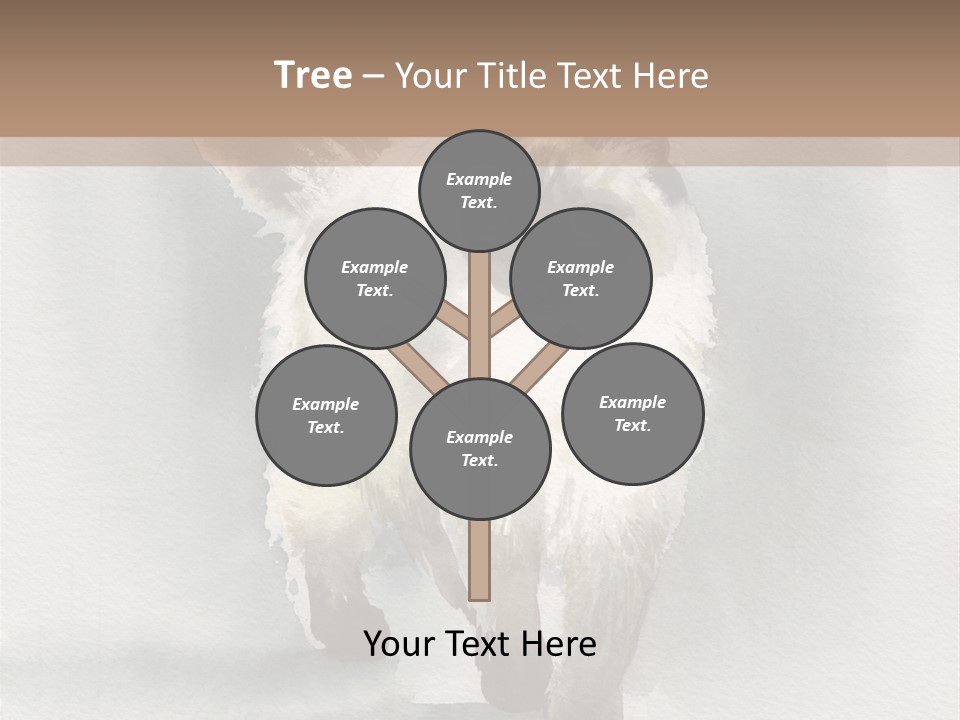 Sitting Art Shape PowerPoint Template