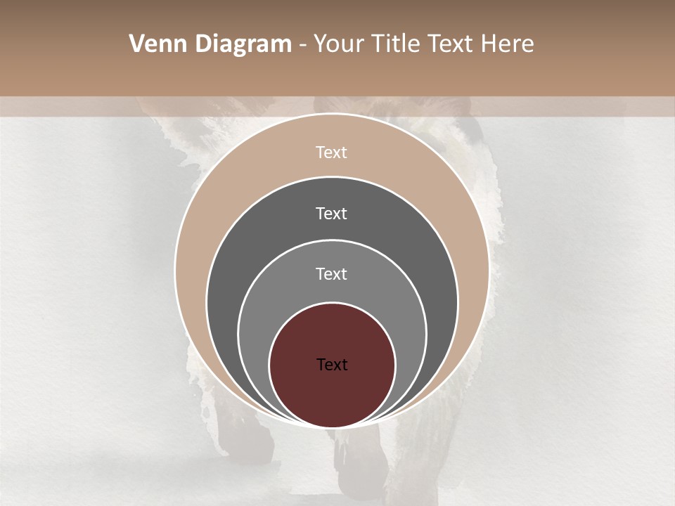 Sitting Art Shape PowerPoint Template