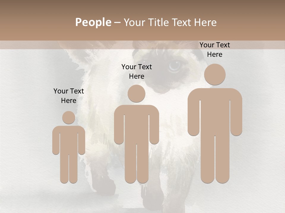 Sitting Art Shape PowerPoint Template