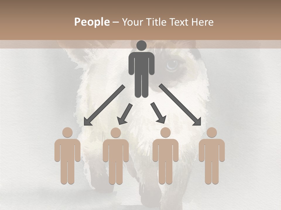 Sitting Art Shape PowerPoint Template