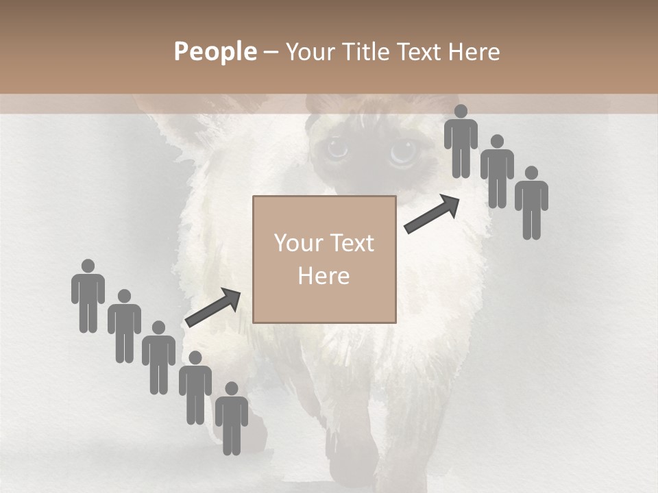 Sitting Art Shape PowerPoint Template