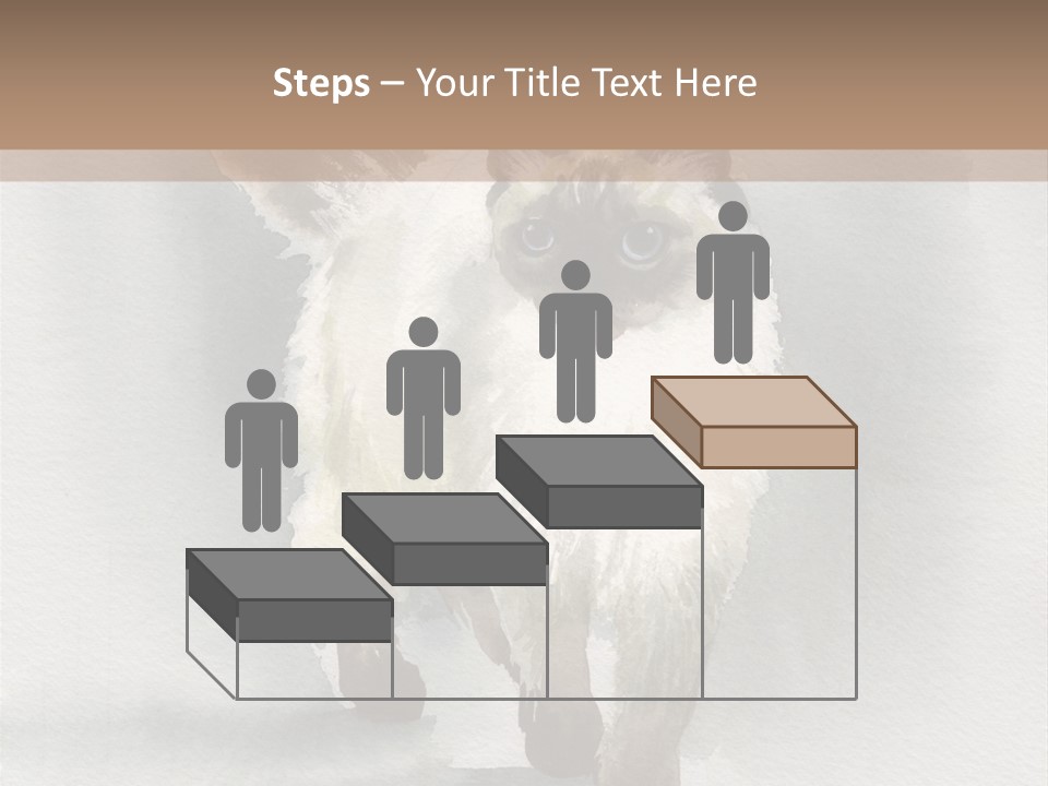 Sitting Art Shape PowerPoint Template