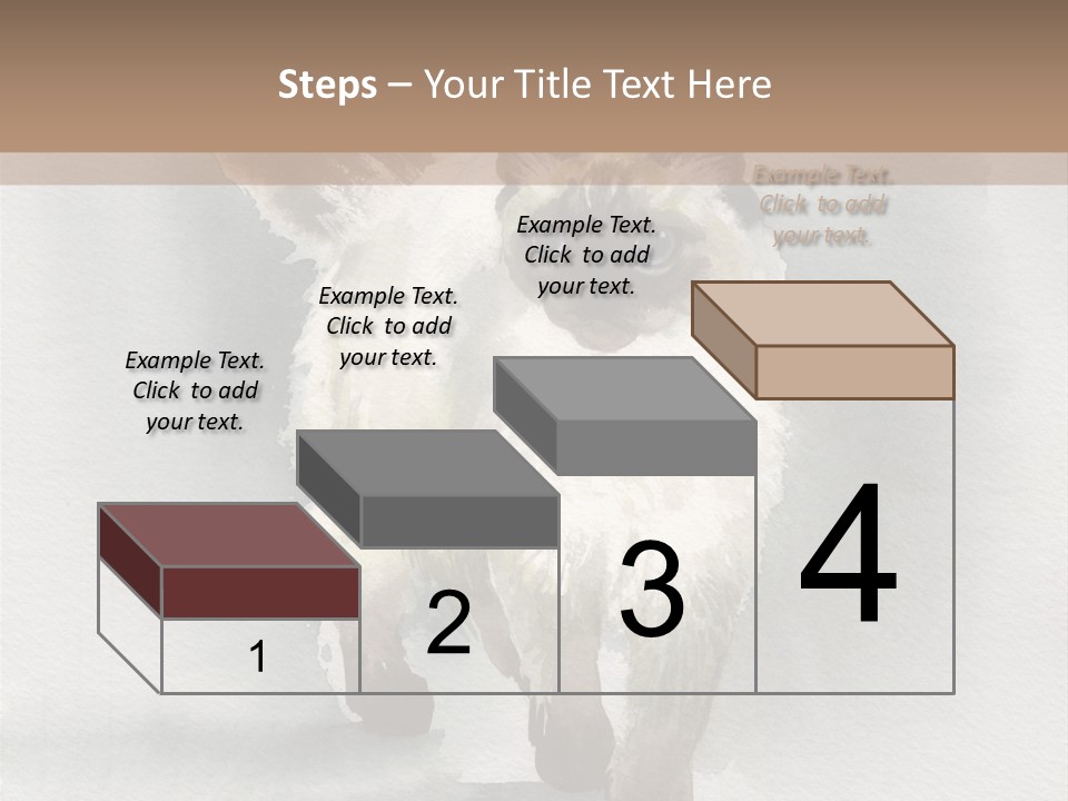 Sitting Art Shape PowerPoint Template