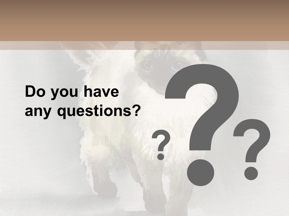 Sitting Art Shape PowerPoint Template