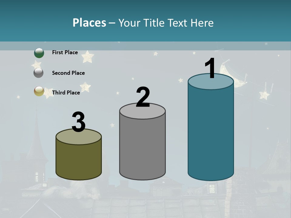 Sitting Art Shape PowerPoint Template