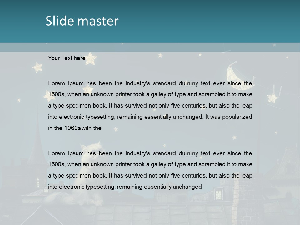 Sitting Art Shape PowerPoint Template