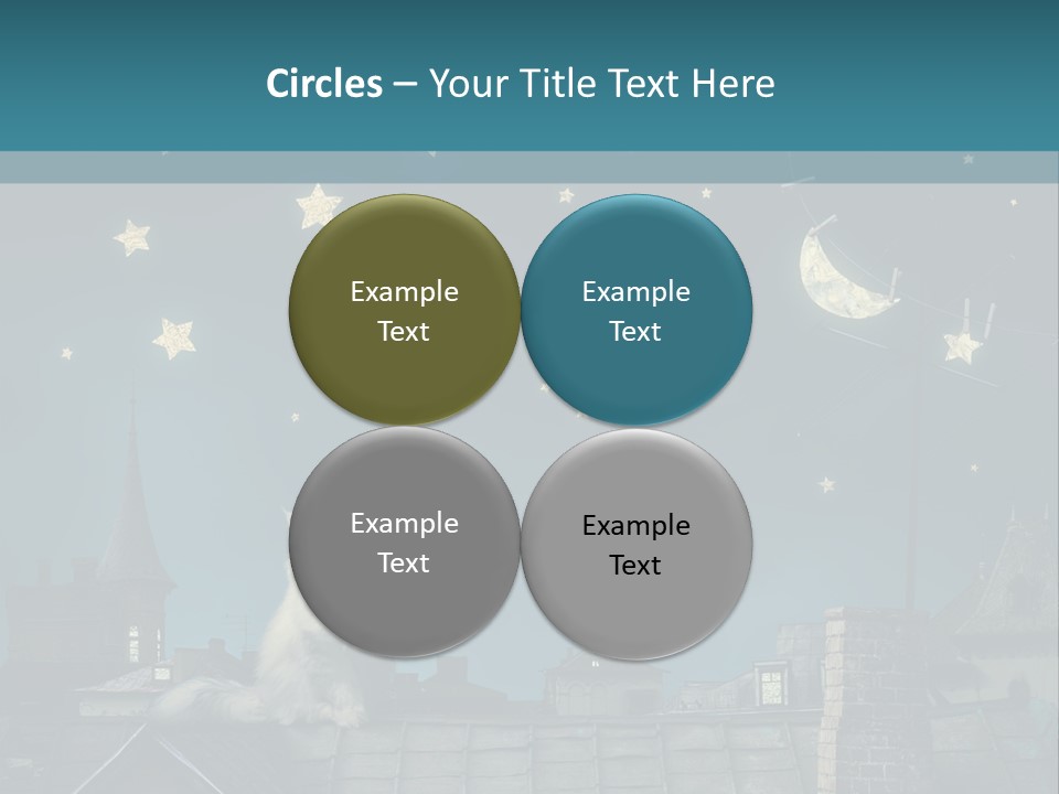 Sitting Art Shape PowerPoint Template