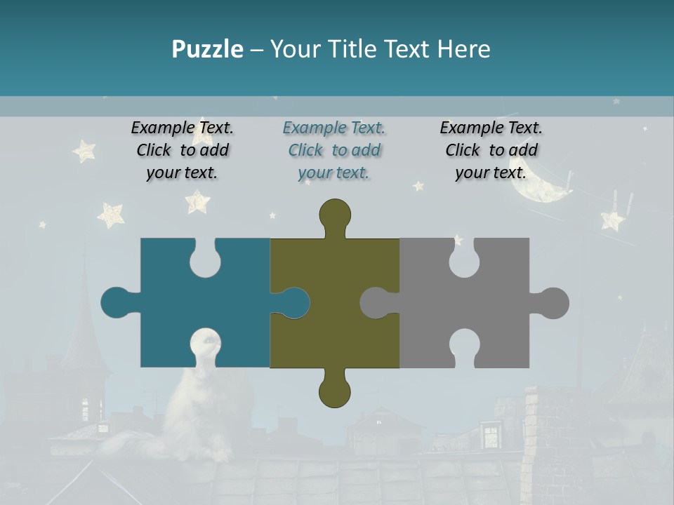 Sitting Art Shape PowerPoint Template