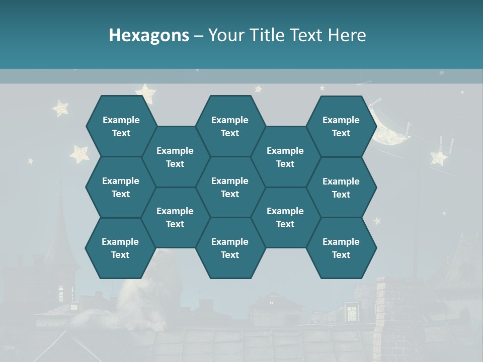 Sitting Art Shape PowerPoint Template