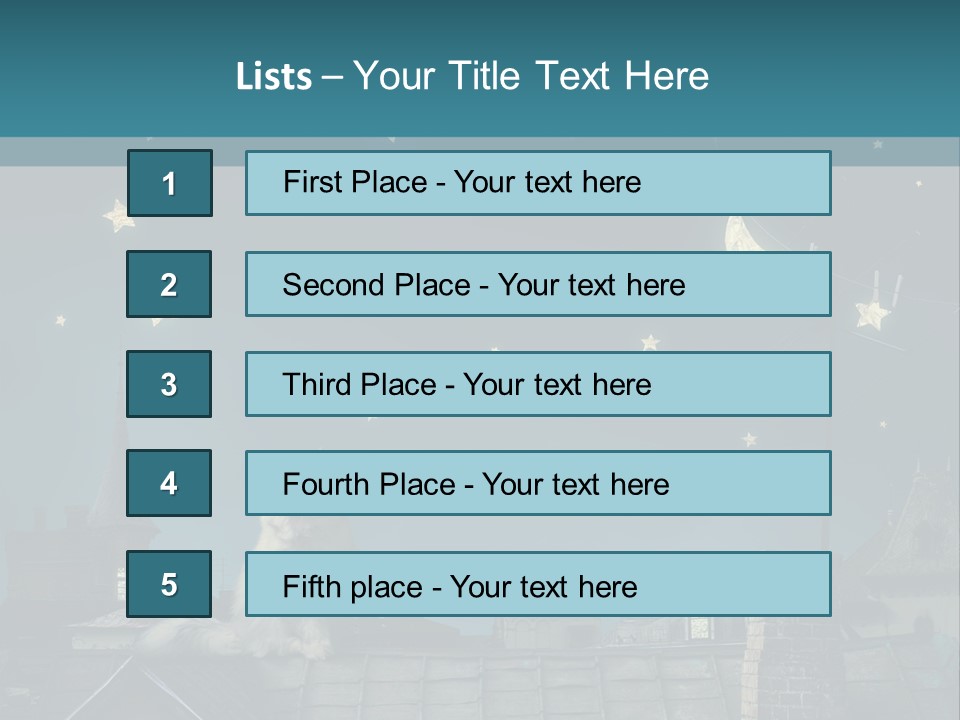 Sitting Art Shape PowerPoint Template