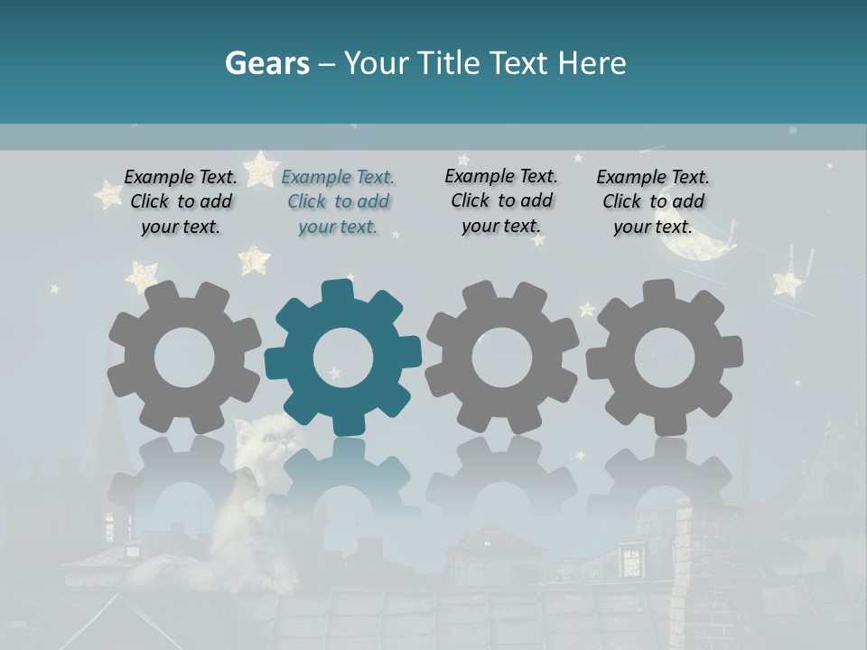 Sitting Art Shape PowerPoint Template