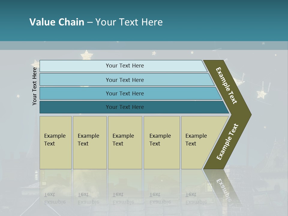 Sitting Art Shape PowerPoint Template