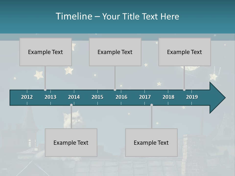 Sitting Art Shape PowerPoint Template