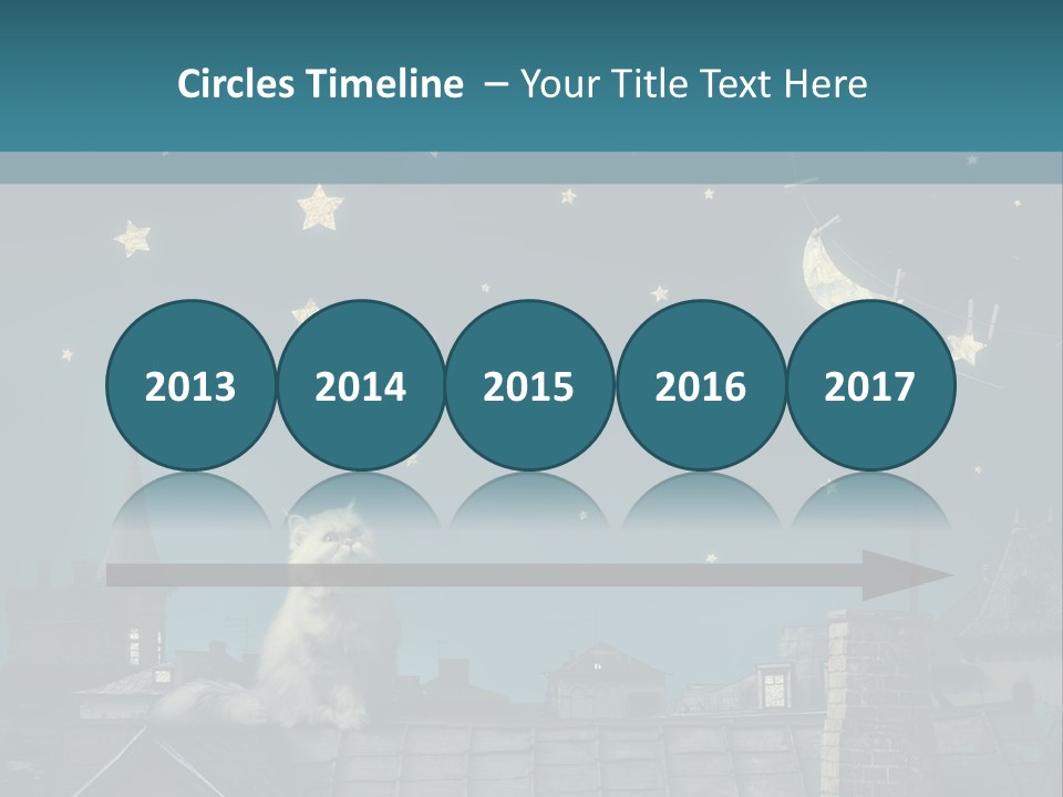 Sitting Art Shape PowerPoint Template