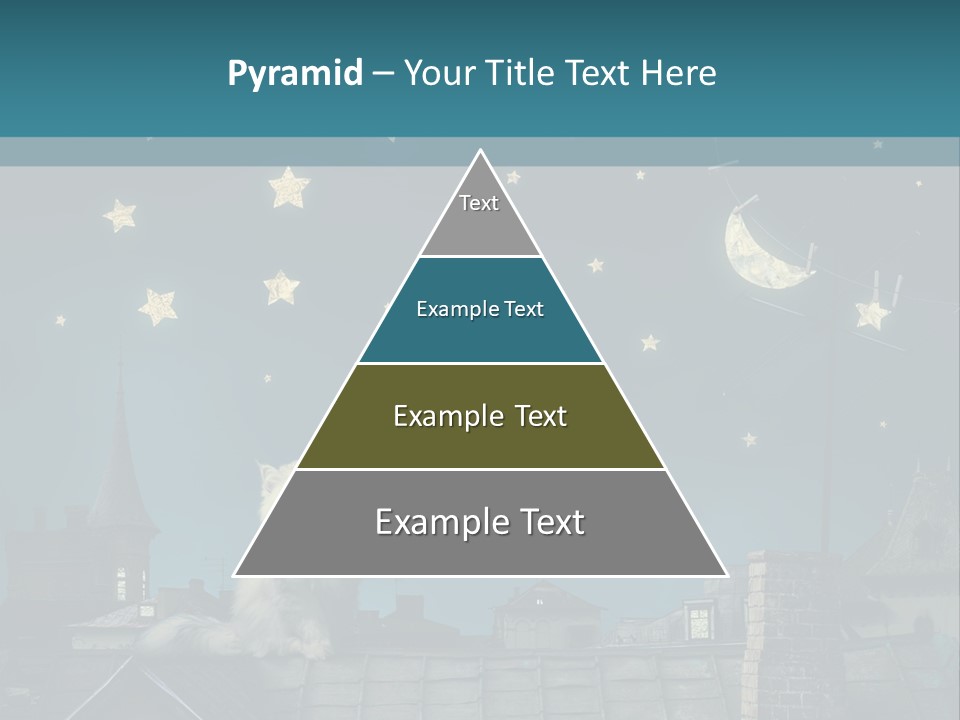 Sitting Art Shape PowerPoint Template