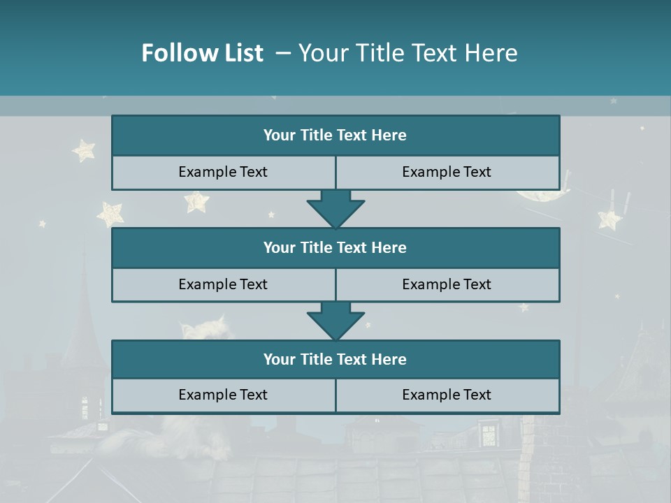 Sitting Art Shape PowerPoint Template