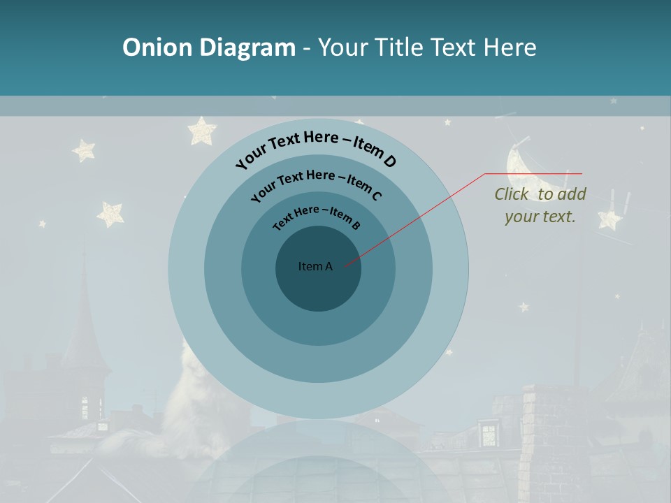 Sitting Art Shape PowerPoint Template