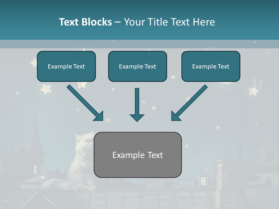 Sitting Art Shape PowerPoint Template