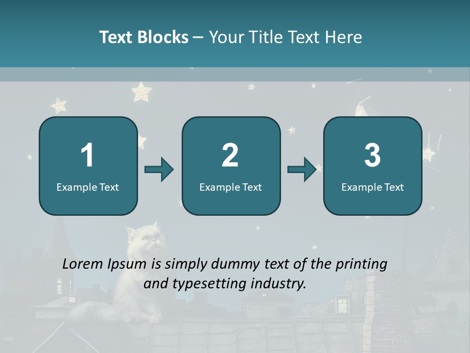 Sitting Art Shape PowerPoint Template