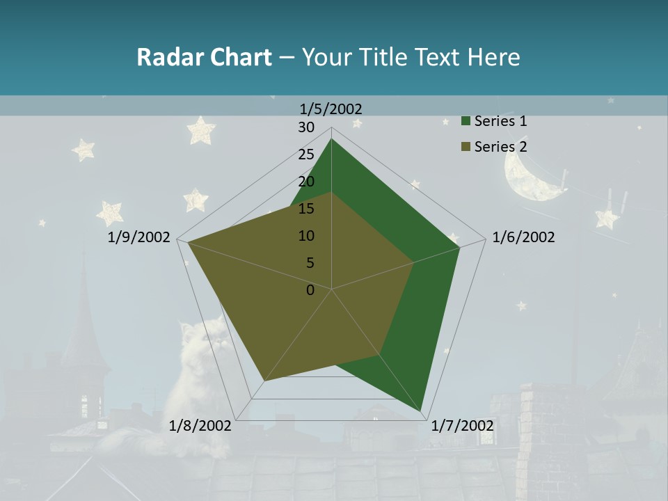 Sitting Art Shape PowerPoint Template