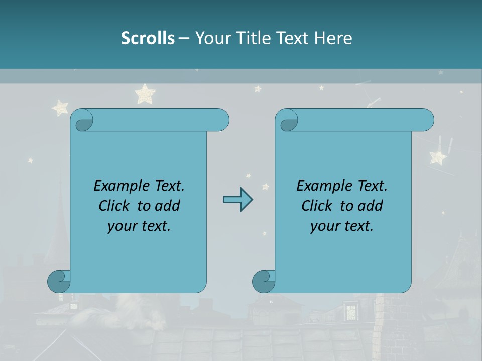 Sitting Art Shape PowerPoint Template