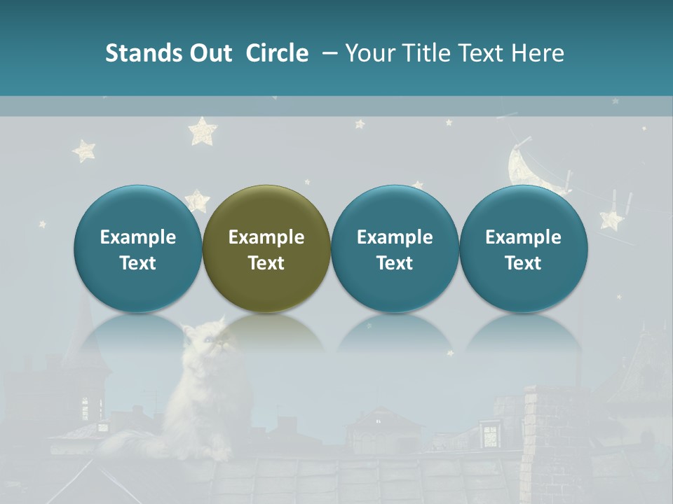 Sitting Art Shape PowerPoint Template