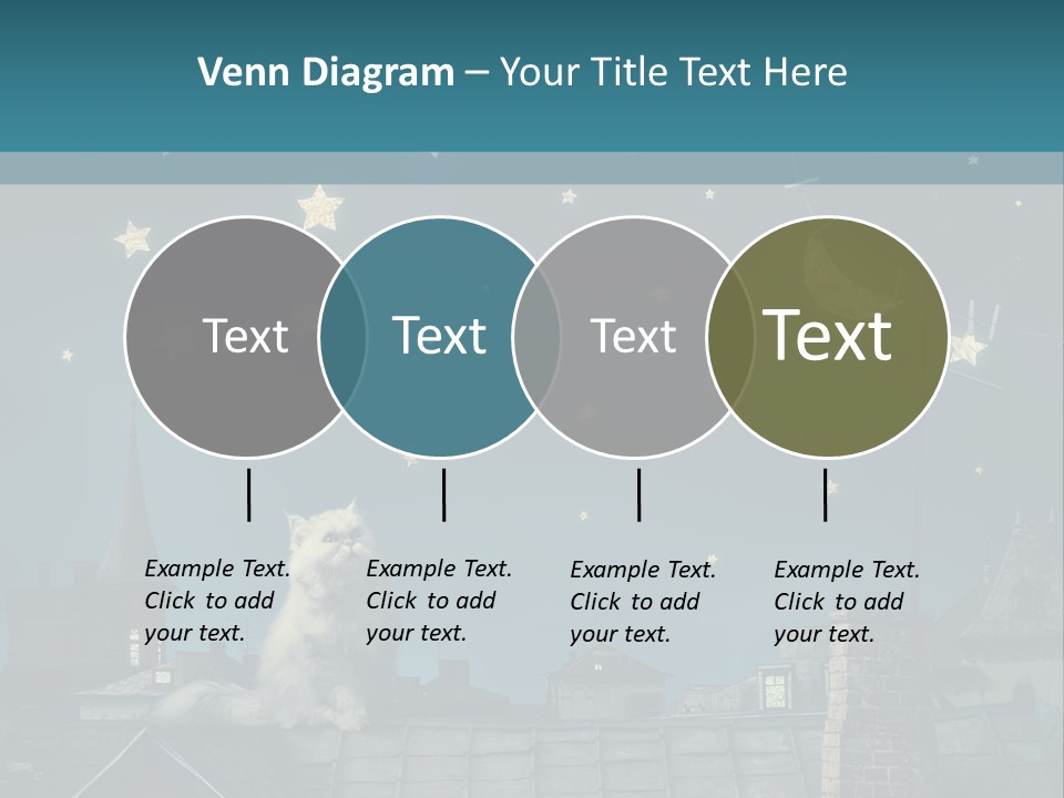 Sitting Art Shape PowerPoint Template
