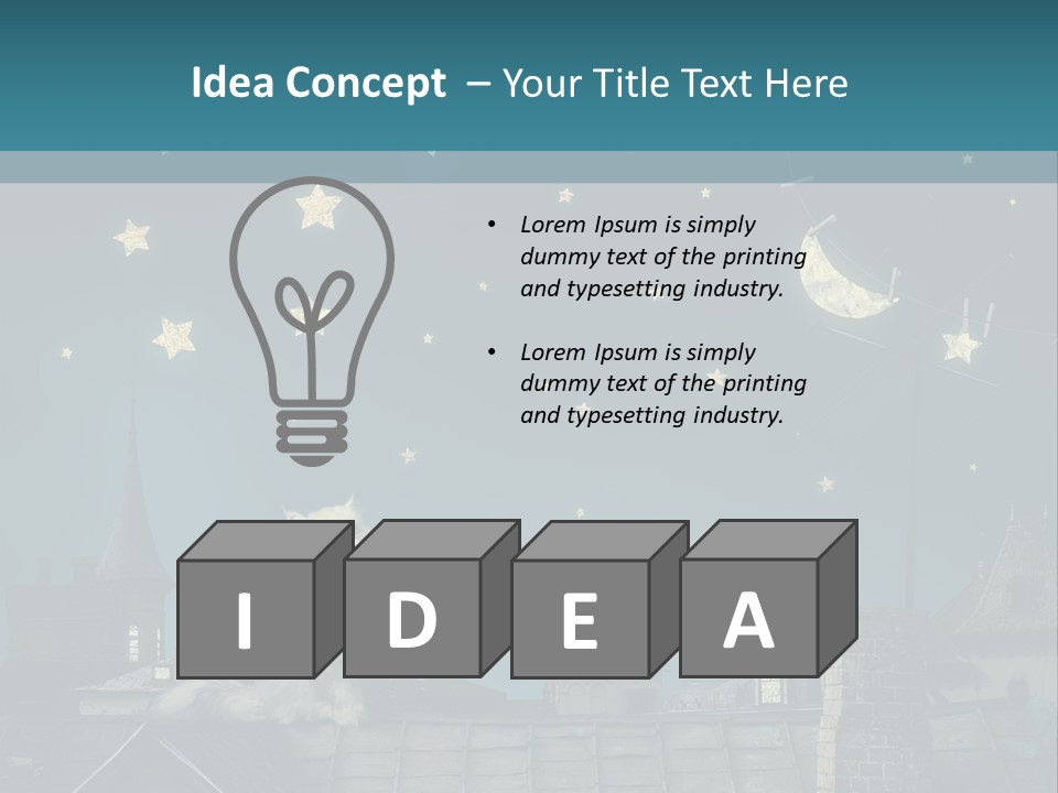 Sitting Art Shape PowerPoint Template