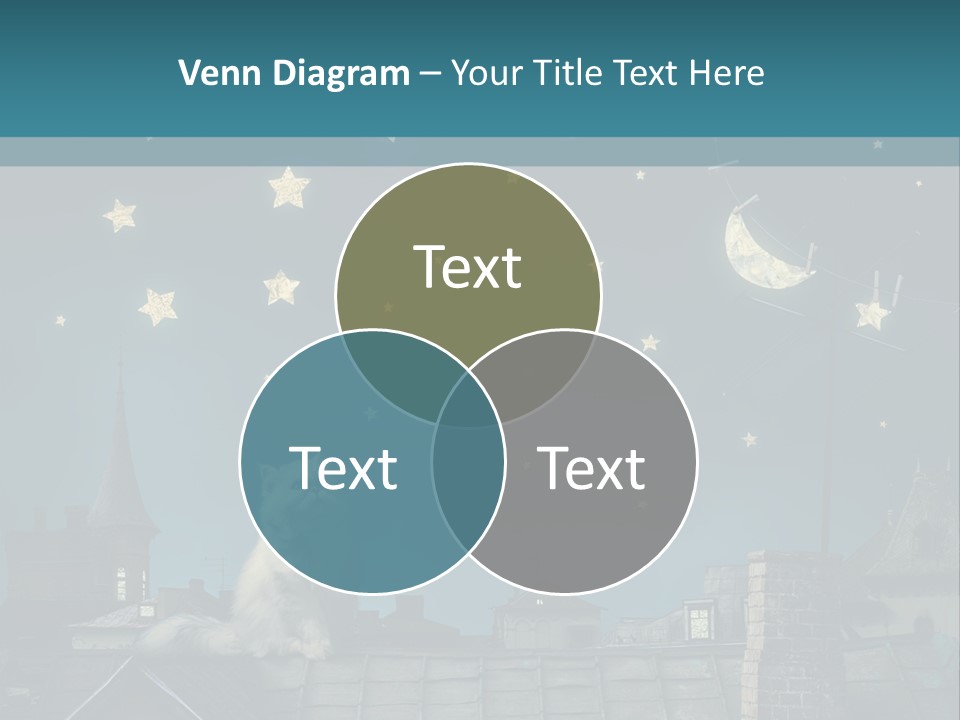 Sitting Art Shape PowerPoint Template