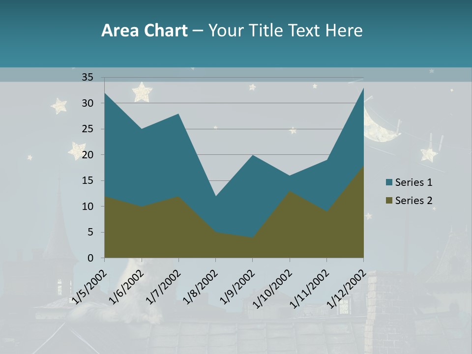 Sitting Art Shape PowerPoint Template
