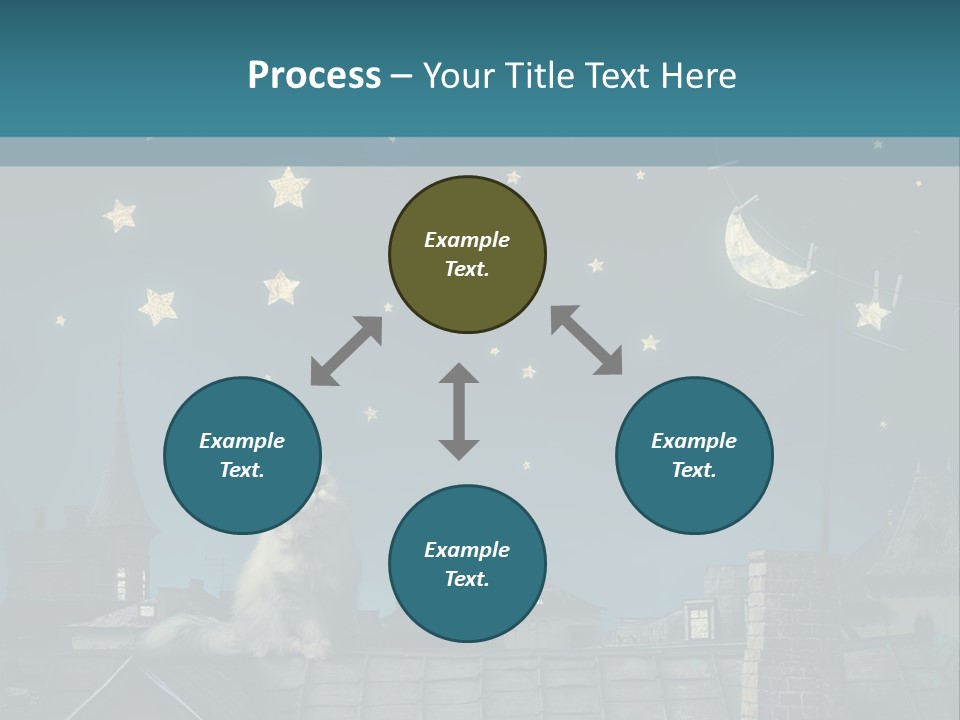 Sitting Art Shape PowerPoint Template