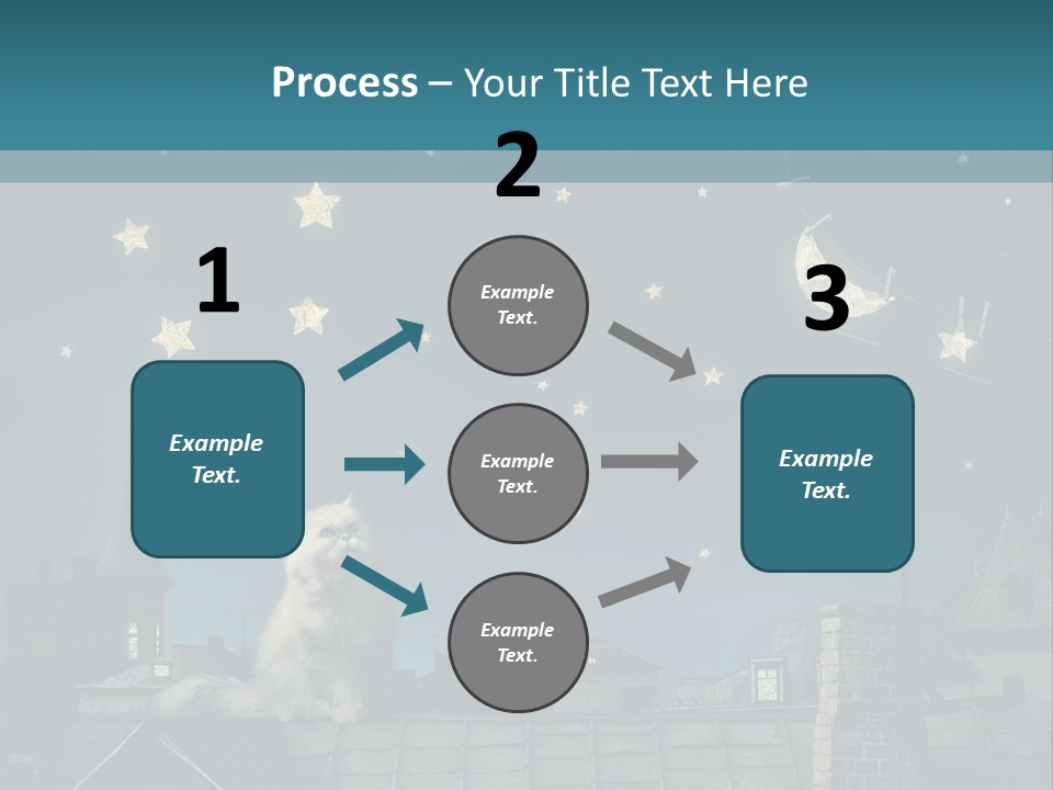 Sitting Art Shape PowerPoint Template