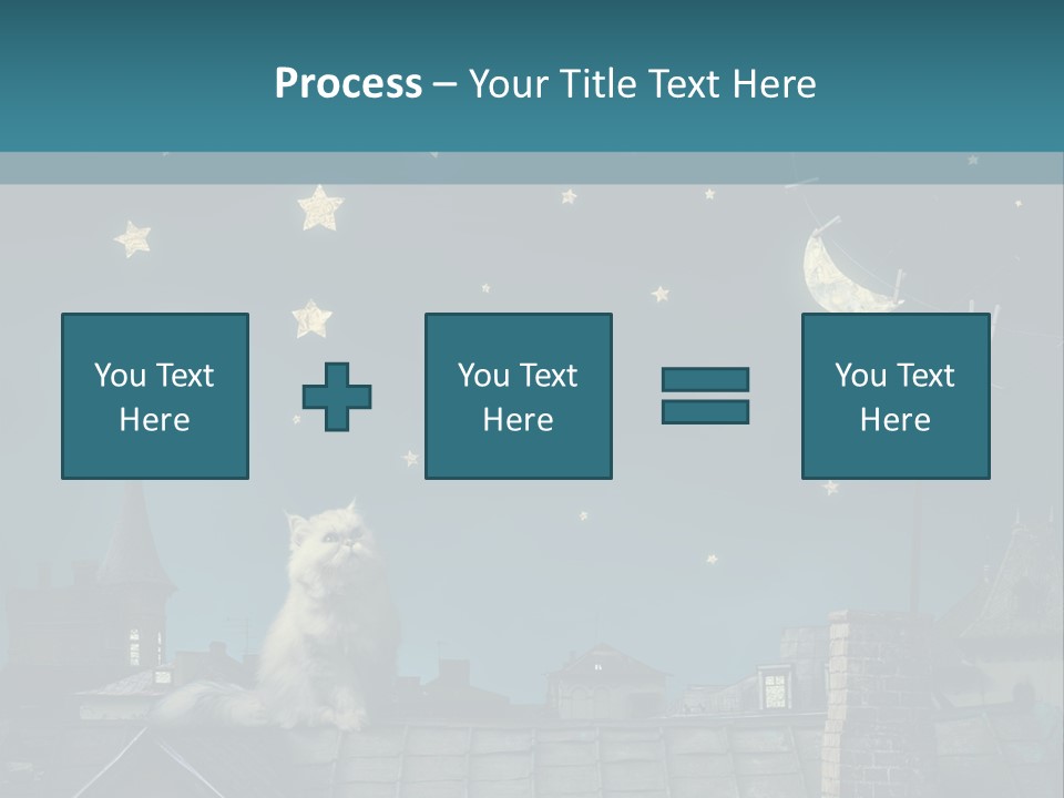 Sitting Art Shape PowerPoint Template